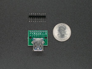 USB 3.0 Breakout Board with A Female Connector, Type A, 9-Pin